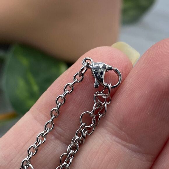 Stainless Steel Pentacle Star Anklet - Picture 3 of 4